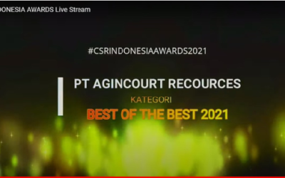 Agincourt Resources Raih Best of The Best dalam Ajang CSR Indonesia Awards 2021
