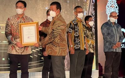 Pratama Award for Management Aspects of Standardization and Mining Service Business for groups of business entities holding KK, PKP2B, IUP and IUPK for mineral and coal commodities from the Ministry of Energy and Mineral Resources (ESDM)