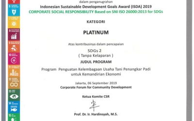Indonesia Sustainable Development Goals Award 2019