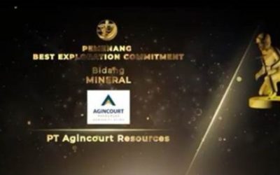 Martabe Gold Mine Wins 3 Mining Awards from the Directorate General of Mineral and Coal, Ministry of Energy and Mineral Resources and the Best Exploration Commitment Award at the IAGI Exploration Awards 2020