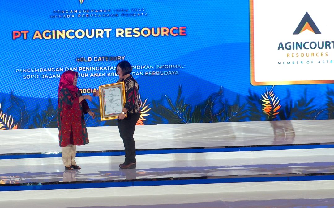 Penghargaan Emas Pendidikan dan Pendekatan Pendidikan
Informal Sopo Daganak Untuk Anak Kreatif dan Berbudaya dalam Indonesian Sustainable
Development Goals Award (ISDA) 2022