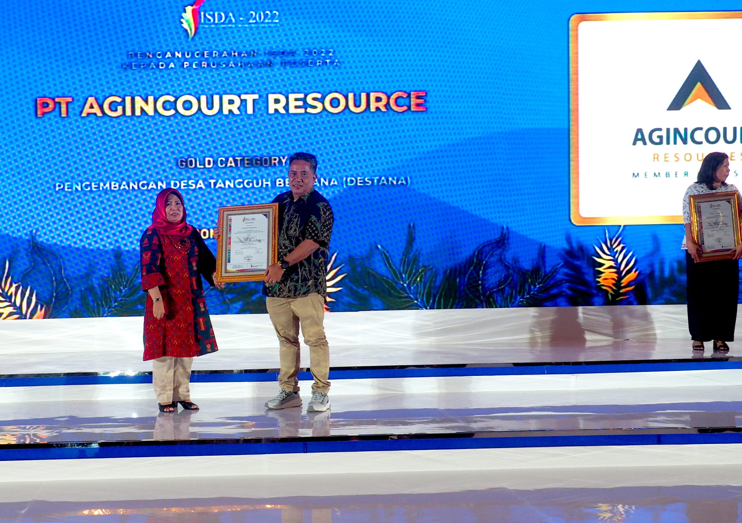 Penghargaan Emas Pengembangan Desa Tangguh Bencana (DESTANA) dalam Indonesian Sustainable Development Goals Award (ISDA) 2022