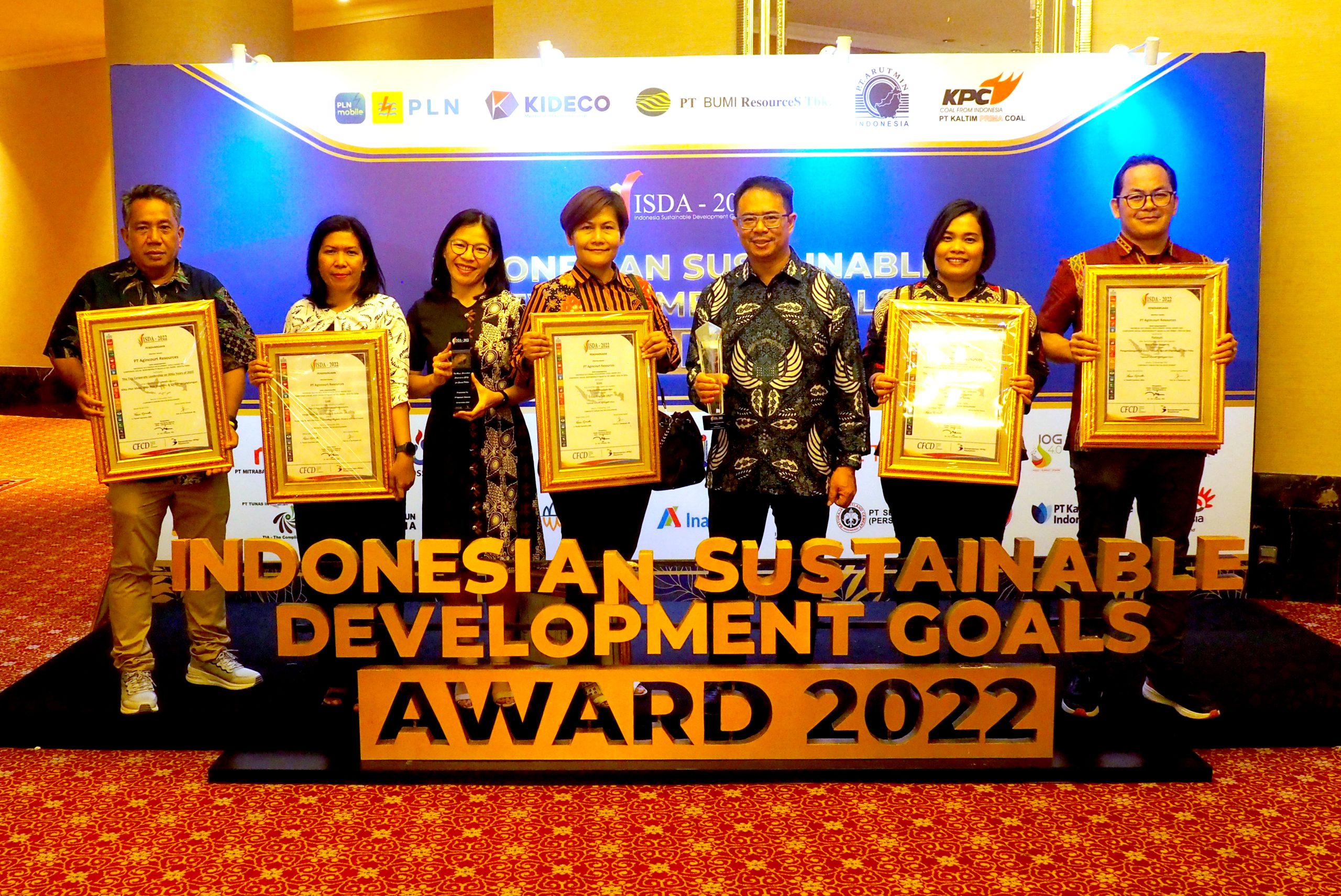 Top Corporate Leadership on SDGs dari Indonesian Sustainable Development Goals Award (ISDA) 2022