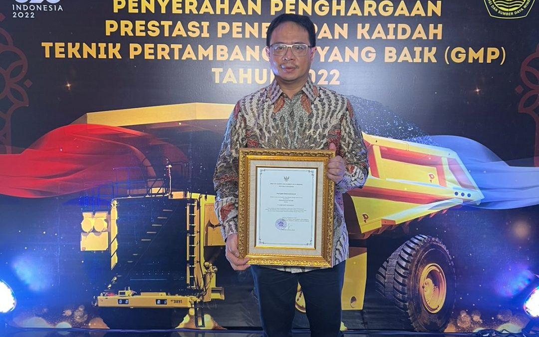 Aditama Award for Mining Environmental Management Aspects for Business Entities Holding Contract of Work (KK) and Special Mining Business Permits (IUPK) groups - Good Mining Practices (GMP) Award 2022 from the Ministry of Energy and Mineral Resources (ESDM) )