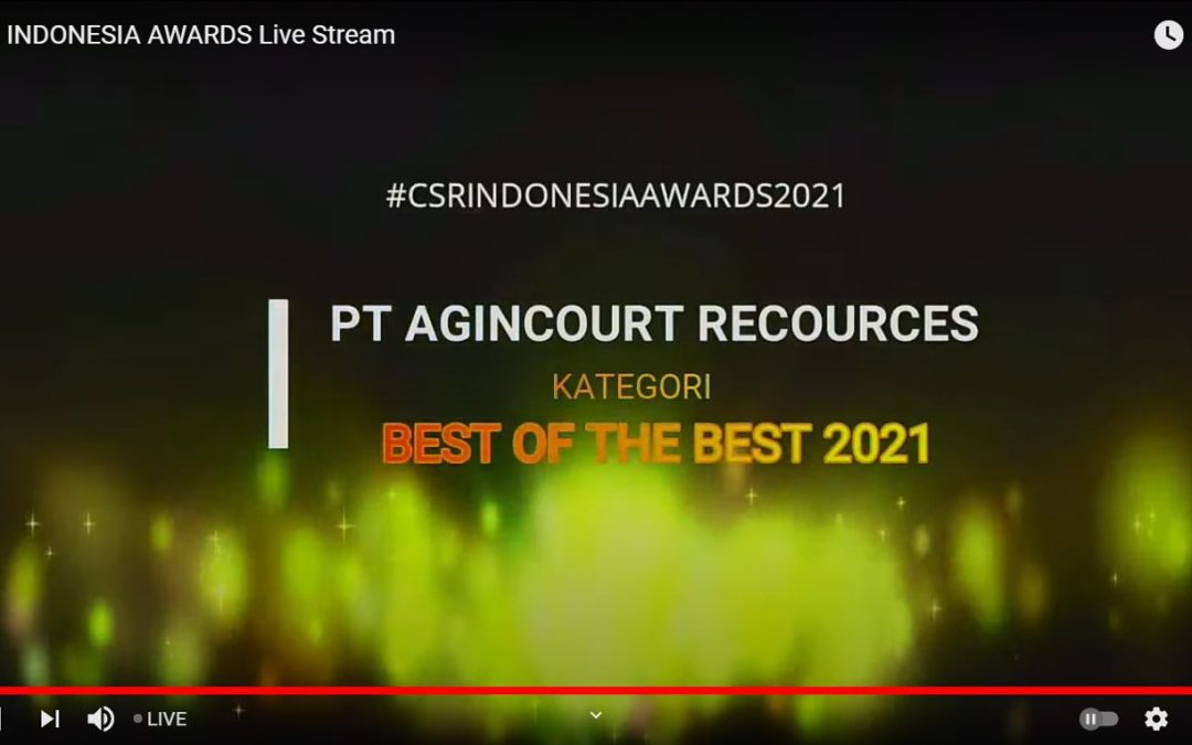 Penghargaan Best of The Best CSR Indonesia 2021