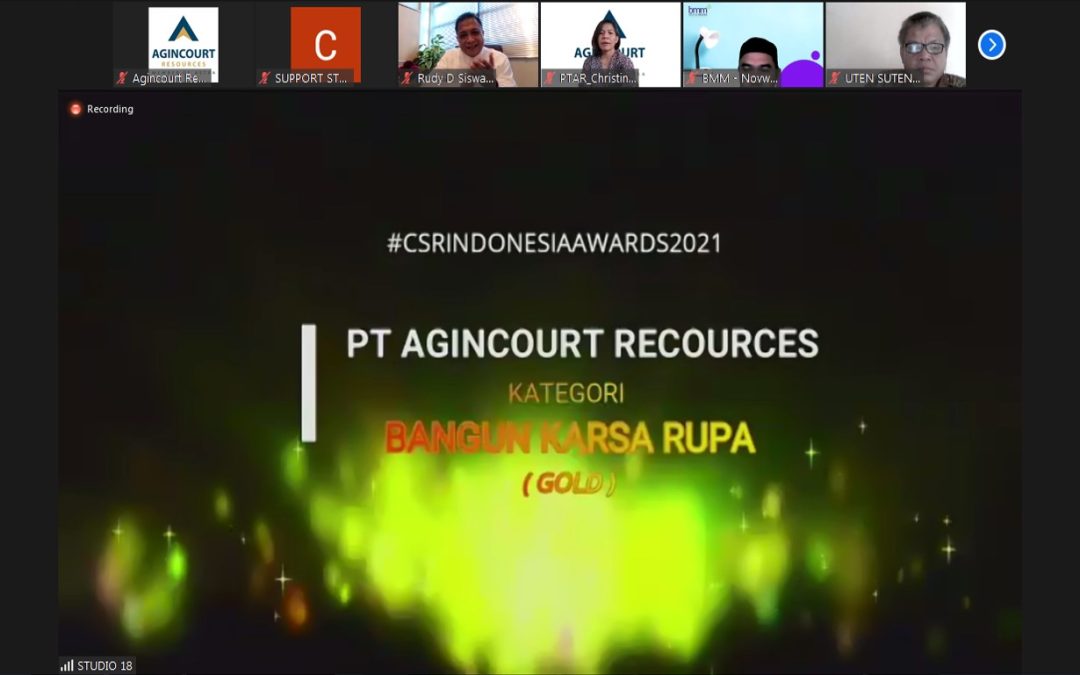 Gold Award Bangun Karsa Rup (social field) for the Disaster Risk Reduction Program through the Capacity Building Program for Firefighters and Volunteers for Disaster Resilient Villages