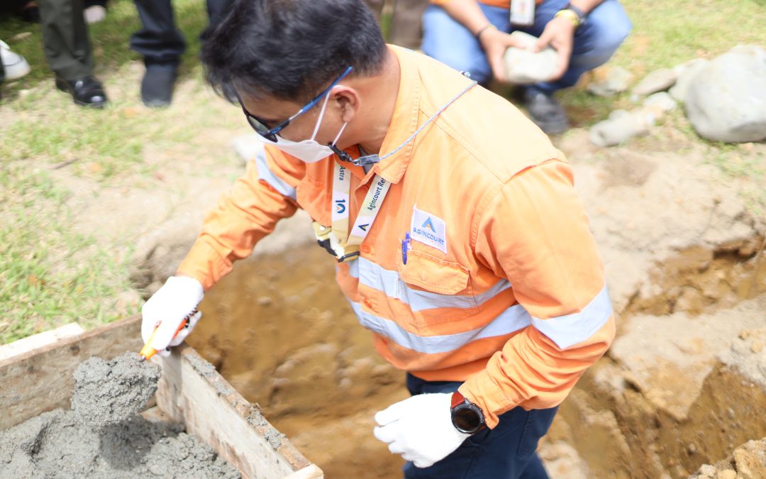 Peletakan Batu Pertama Dukungan Pembangunan Aula Serbaguna SMAN 1 Batangtoru
