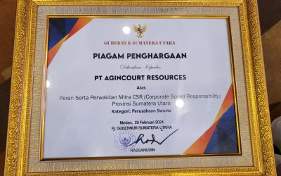Agincourt Resources' Contribution to the Community Received Award at North Sumatra Province Development Planning Forum