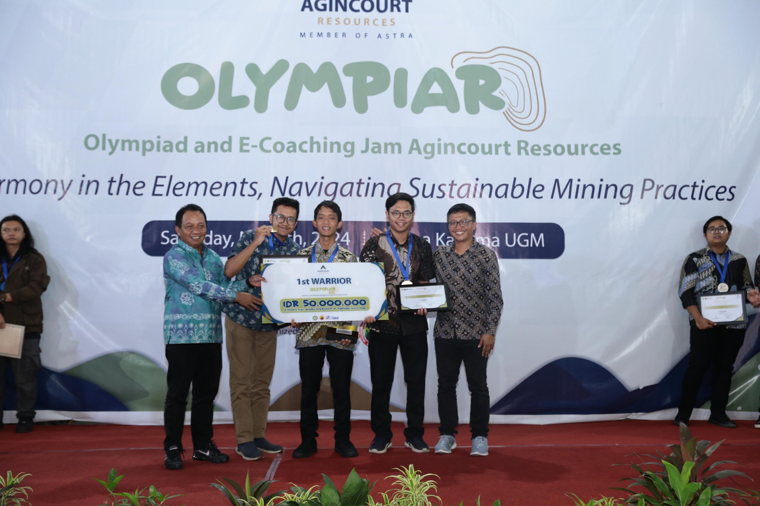 Outperforming Hundreds of Participants from Across Indonesia, Hornblende Team Secures 1st Place in the 2024 Olympiad of Agincourt Resources