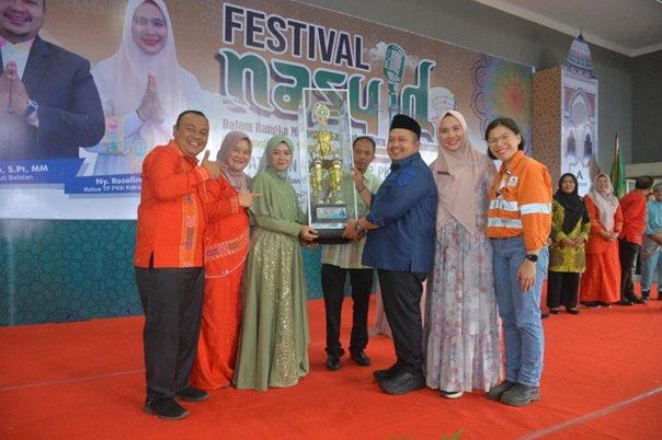 Kecamatan Batang Toru Sabet Juara Umum Festival Nasyid Tapanuli Selatan