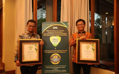 Indonesia Green and Sustainable Companies 2024 Agincourt Resources’ Commitment to Sustainability Earned Two Prestigious Awards 