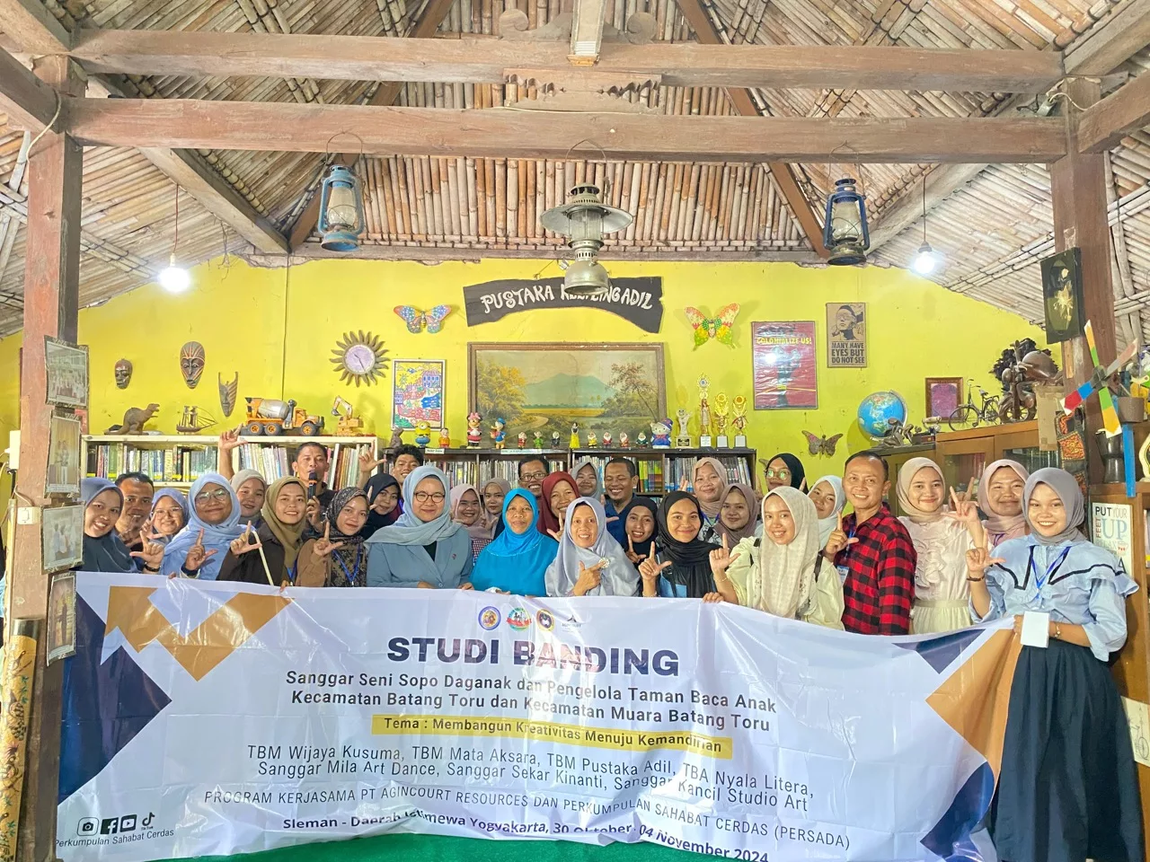 Tingkatkan Kreativitas dan Kemandirian Pengelola Taman Baca dan Sanggar Seni Melalui program Studi Banding 