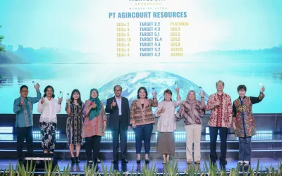 Agincourt Resources has Been Honoured Prestigious Awards at Indonesia SDGs Award