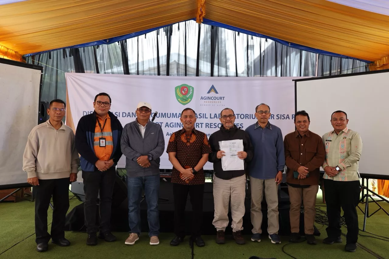 Agincourt Resources Konsisten 11 Tahun Penuhi Baku Mutu Air Sisa Proses