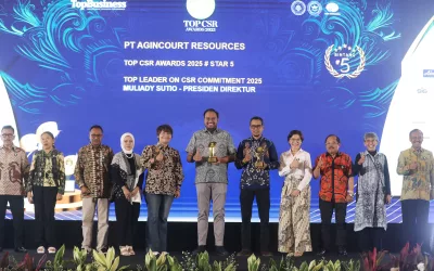 TOP CSR Awards 2025 Agincourt Resources Achieved Highest Recognition in Sustainable CSR Practices