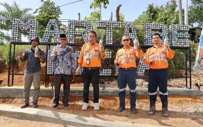 Libatkan Masyarakat Kelola Sampah Plastik, PT Agincourt Resources Bangun Taman Ecobrick di Batang Toru